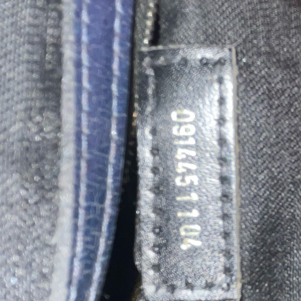 💎 Rare Fendi Navy Blue & Silver Alma bag w/ working silver lock & key - Picture 9 of 16